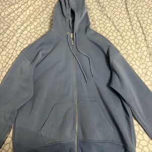 Blue Zip Up Hoodie